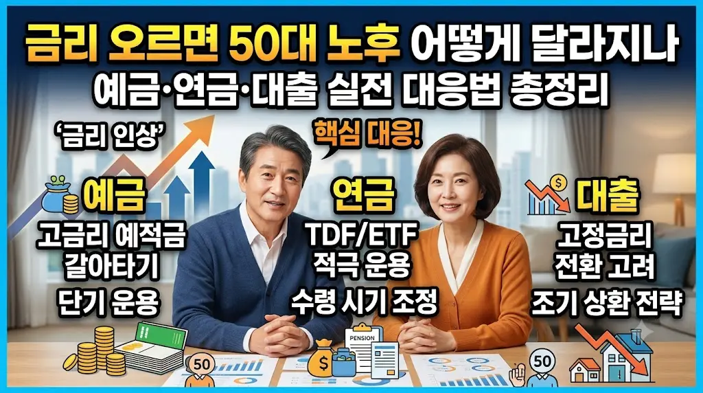 2026 금리인상 50대 노후 예금 연금 대출 실전 대응법