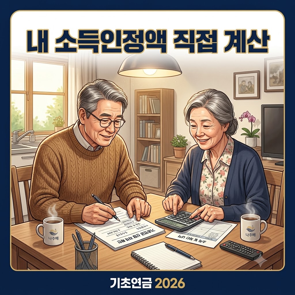 2026 기초연금 소득인정액 계산 복지로